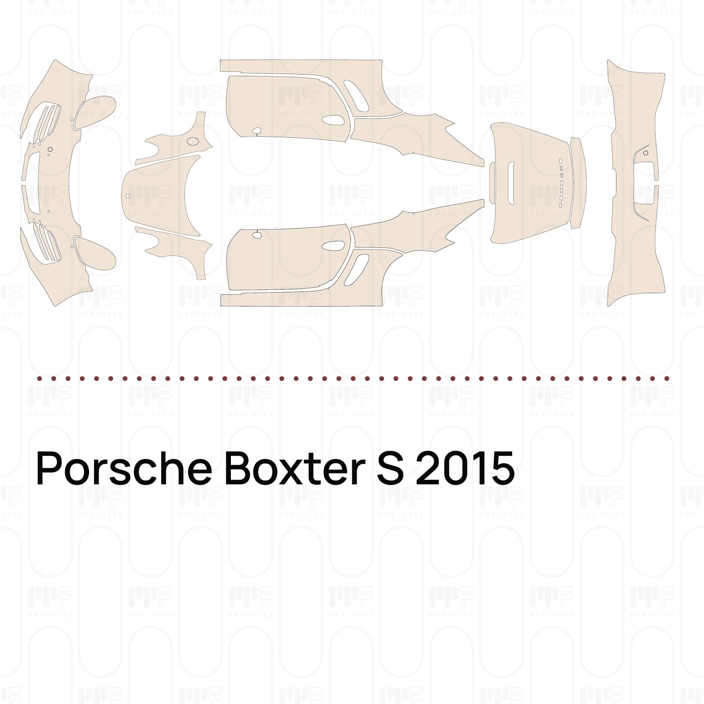 Voorgesneden PPF Porsche Boxter S 2015