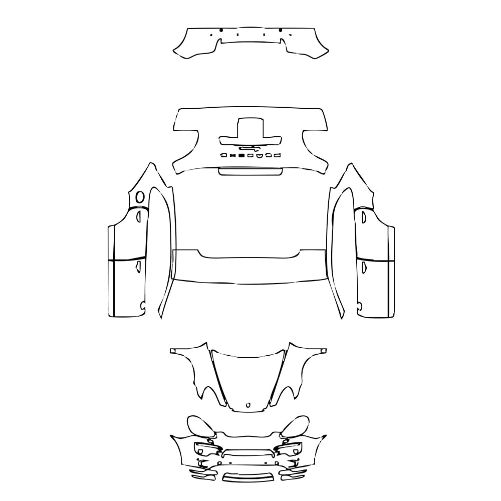 Pre-Cut PPF Porsche Cayenne Cayenne 2012 - PPF-Kits