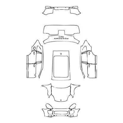 Pre-Cut PPF Porsche Cayenne Cayenne 2017 - PPF-Kits
