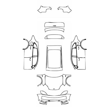 Pre-Cut PPF Porsche Cayenne Cayenne E-Hybrid 2025 - PPF-Kits
