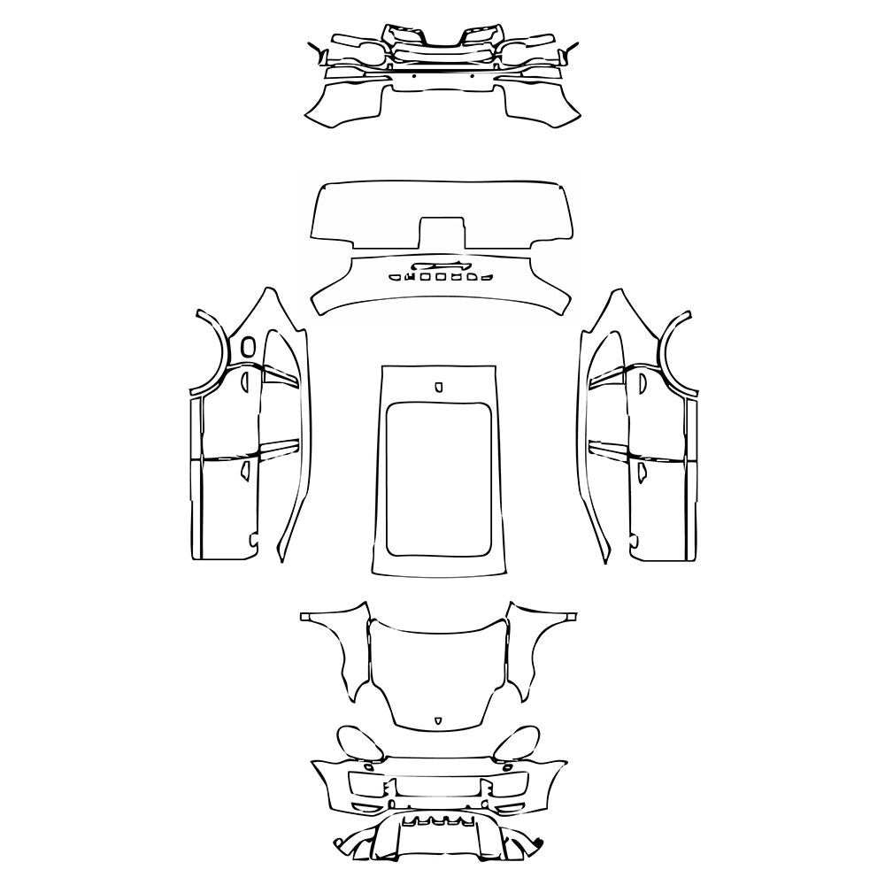 Pre-Cut PPF Porsche Cayenne Cayenne GTS 2015 - PPF-Kits