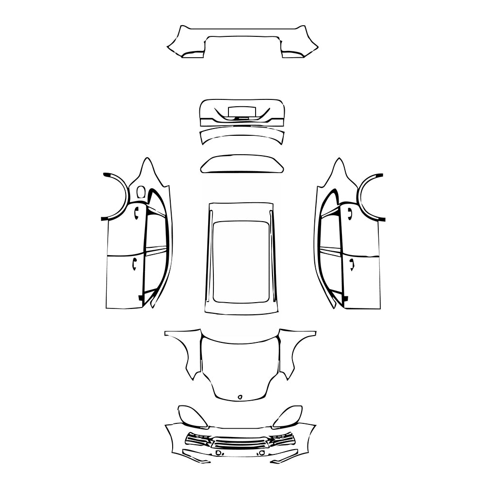 Pre-Cut PPF Porsche Cayenne Cayenne S 2022 - PPF-Kits