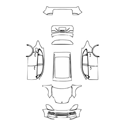 Pre-Cut PPF Porsche Cayenne Cayenne S 2022 - PPF-Kits