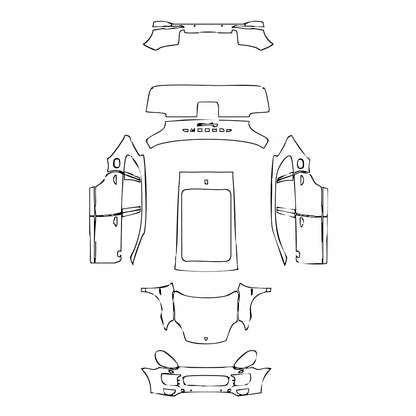 Pre-Cut PPF Porsche Cayenne Cayenne S E-Hybrid 2017 - PPF-Kits