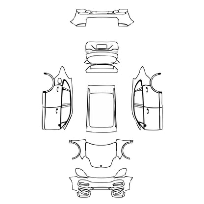 Pre-Cut PPF Porsche Cayenne Cayenne Turbo 2021 - PPF-Kits