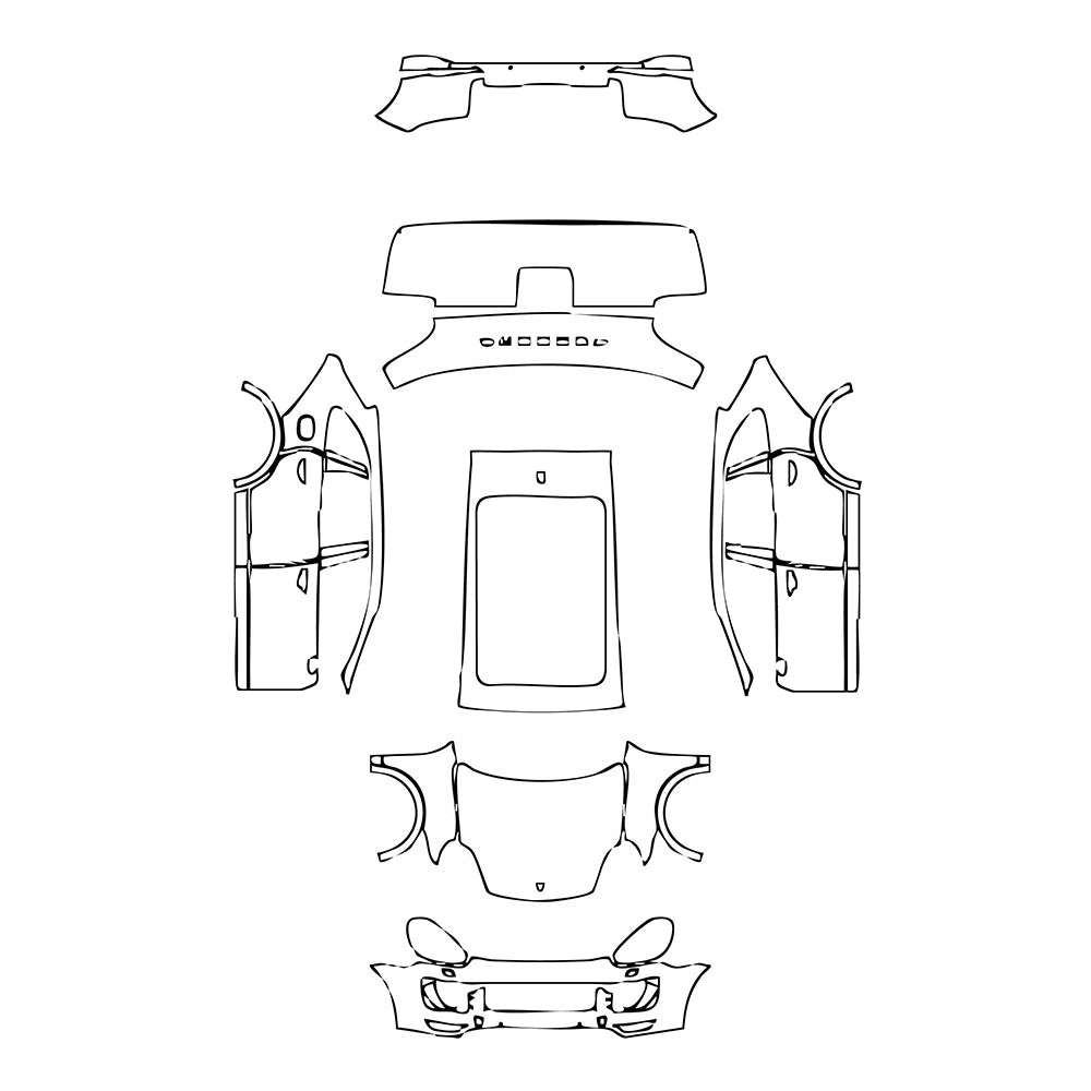 Pre-Cut PPF Porsche Cayenne Cayenne Turbo S 2015 - PPF-Kits