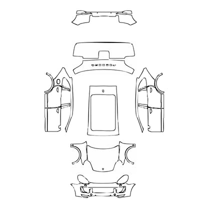Pre-Cut PPF Porsche Cayenne Cayenne Turbo S 2017 - PPF-Kits