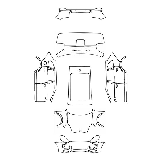 Pre-Cut PPF Porsche Cayenne Cayenne Turbo S 2017 - PPF-Kits