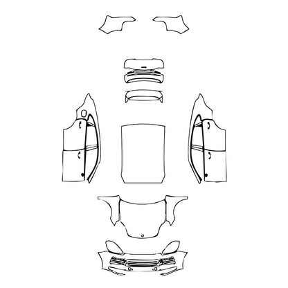Pre-Cut PPF Porsche Cayenne Coupe Cayenne Coupe 2022 - PPF-Kits