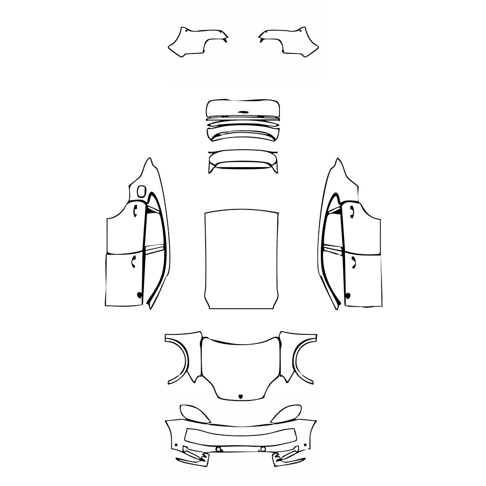 Pre-Cut PPF Porsche Cayenne Coupe Cayenne Coupe 2025 - PPF-Kits
