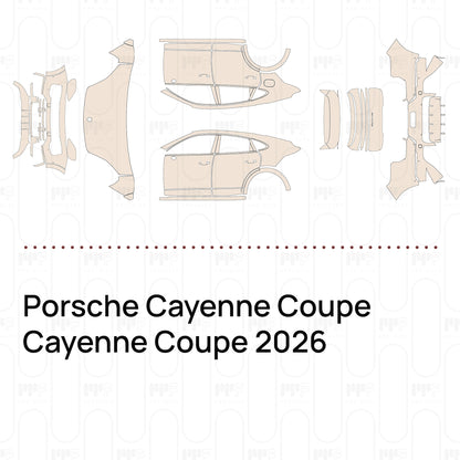 Voorgesneden PPF Porsche Cayenne Coupe Cayenne Coupe 2026