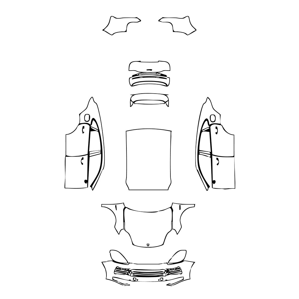 Pre-Cut PPF Porsche Cayenne Coupe Cayenne E-Hybrid Coupe 2023 - PPF-Kits