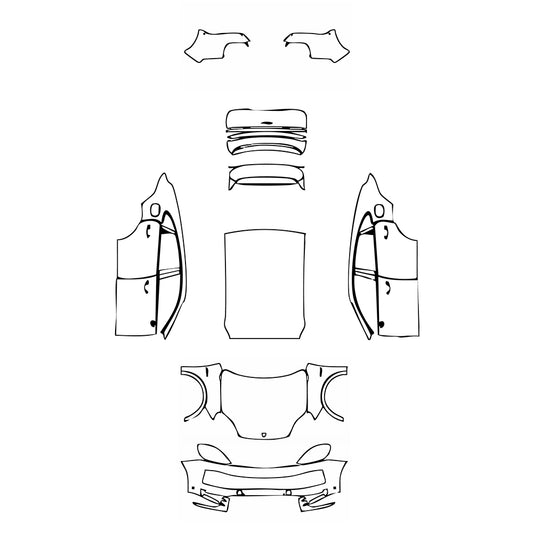 Pre-Cut PPF Porsche Cayenne Coupe Cayenne E-Hybrid Coupe 2025 - PPF-Kits