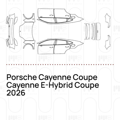 Voorgesneden PPF Porsche Cayenne Coupe Cayenne E-Hybrid Coupe 2026