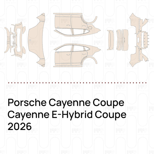 Voorgesneden PPF Porsche Cayenne Coupe Cayenne E-Hybrid Coupe 2026