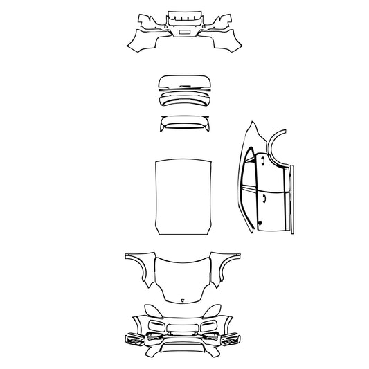 Pre-Cut PPF Porsche Cayenne Coupe Cayenne GTS Coupe 2021 - PPF-Kits