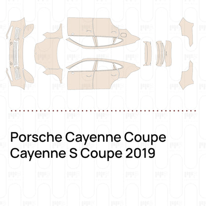 Voorgesneden PPF Porsche Cayenne Coupe Cayenne S Coupe 2019