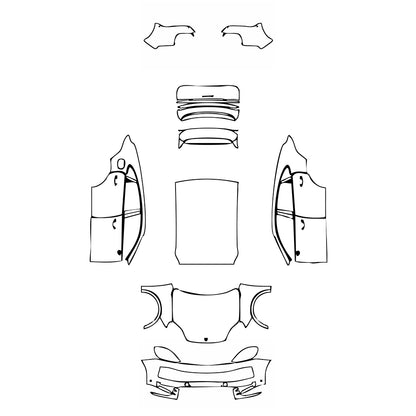 Pre-Cut PPF Porsche Cayenne Coupe Cayenne S Coupe 2025 - PPF-Kits