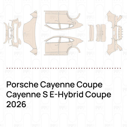 Voorgesneden PPF Porsche Cayenne Coupe Cayenne S E-Hybrid Coupe 2026