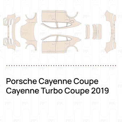 Voorgesneden PPF Porsche Cayenne Coupe Cayenne Turbo Coupe 2019