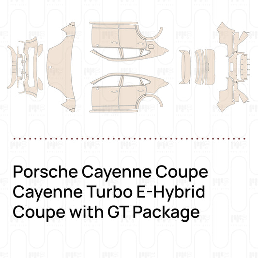 Voorgesneden PPF Porsche Cayenne Coupe Cayenne Turbo E-Hybrid Coupe with GT Package 2026