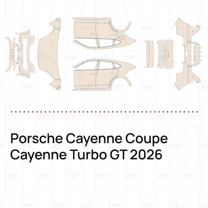 Voorgesneden PPF Porsche Cayenne Coupe Cayenne Turbo GT 2026