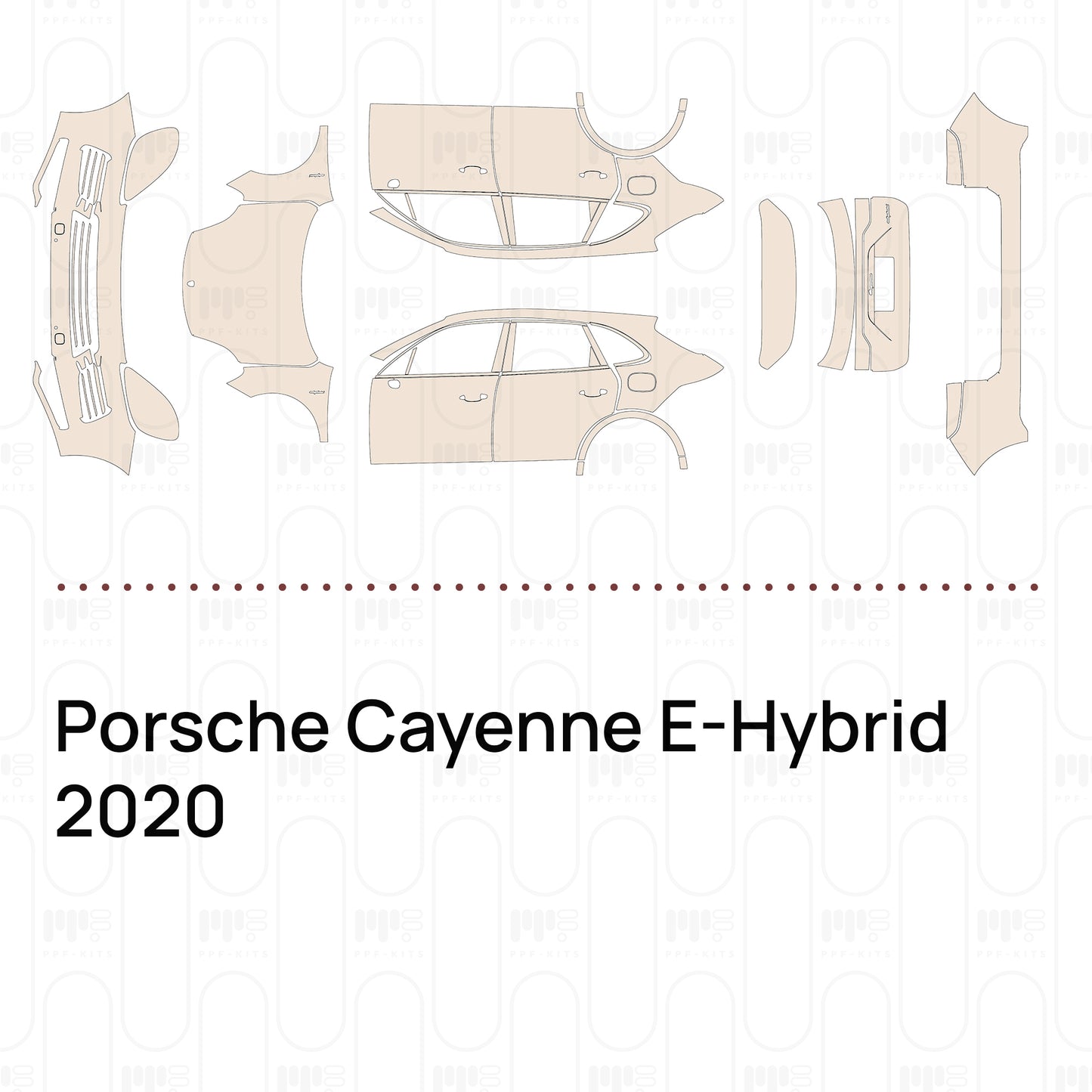 Voorgesneden PPF Porsche Cayenne E-Hybrid 2020