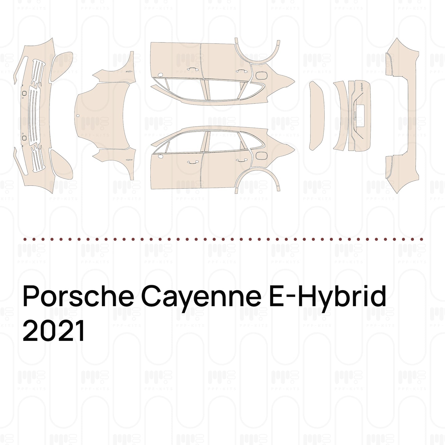 Voorgesneden PPF Porsche Cayenne E-Hybrid 2021
