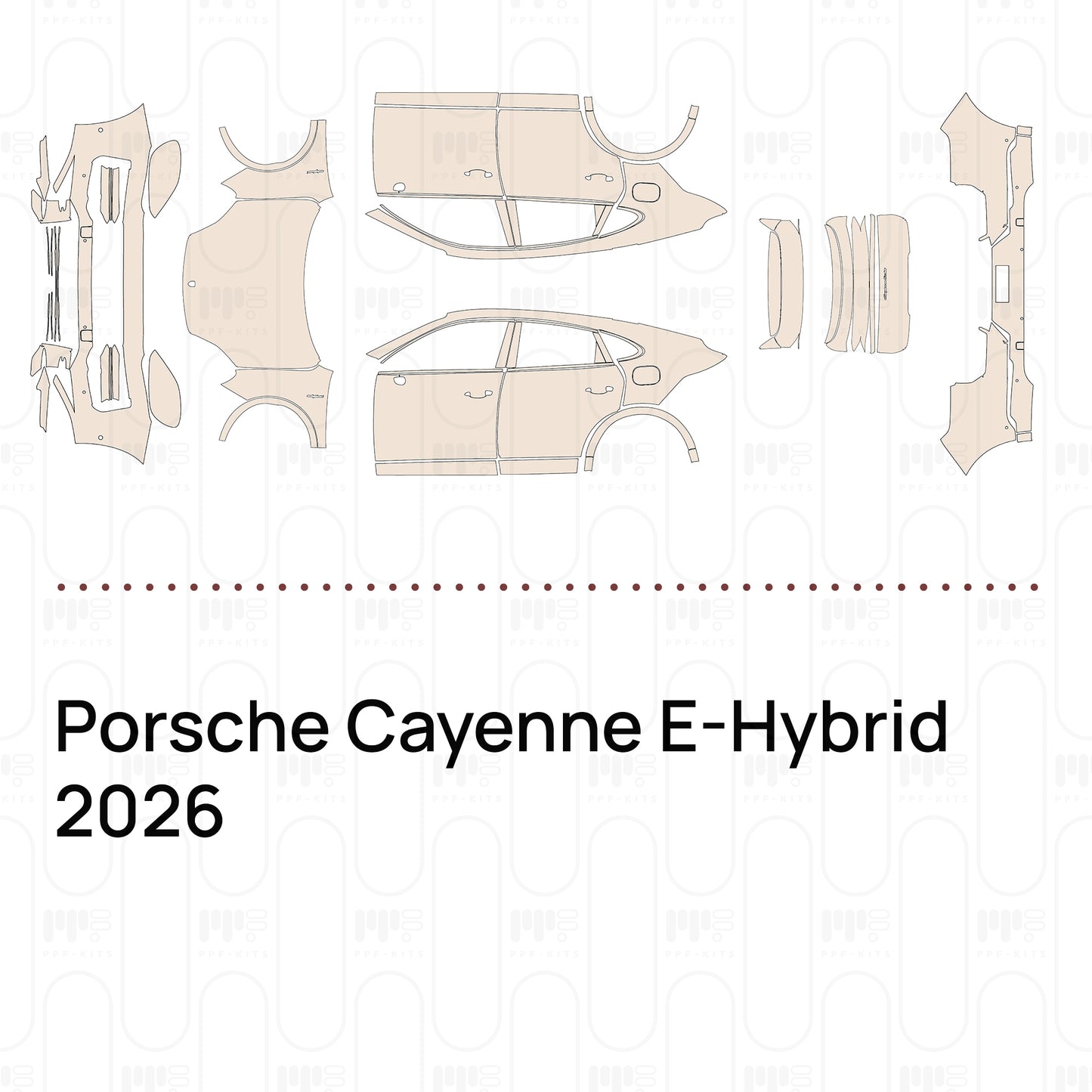 Voorgesneden PPF Porsche Cayenne E-Hybrid 2026