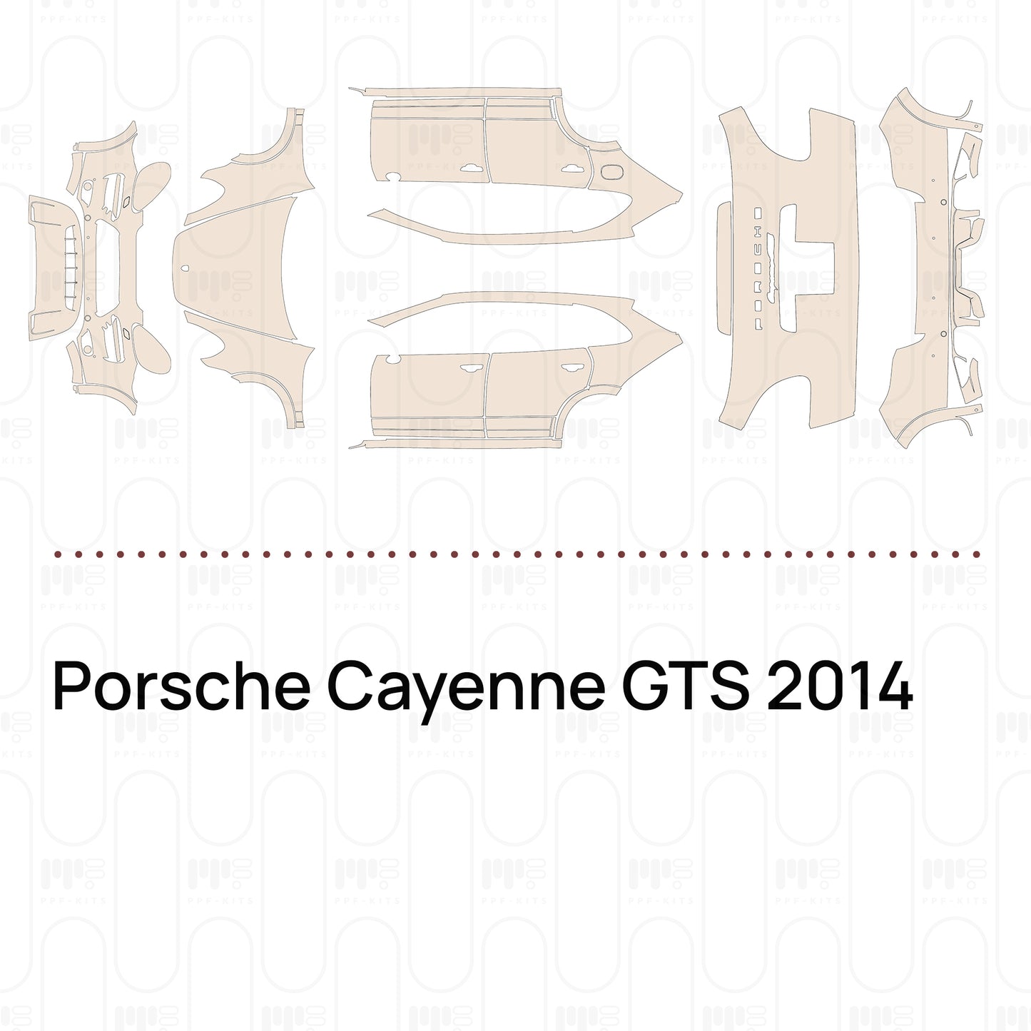 Voorgesneden PPF Porsche Cayenne GTS 2014