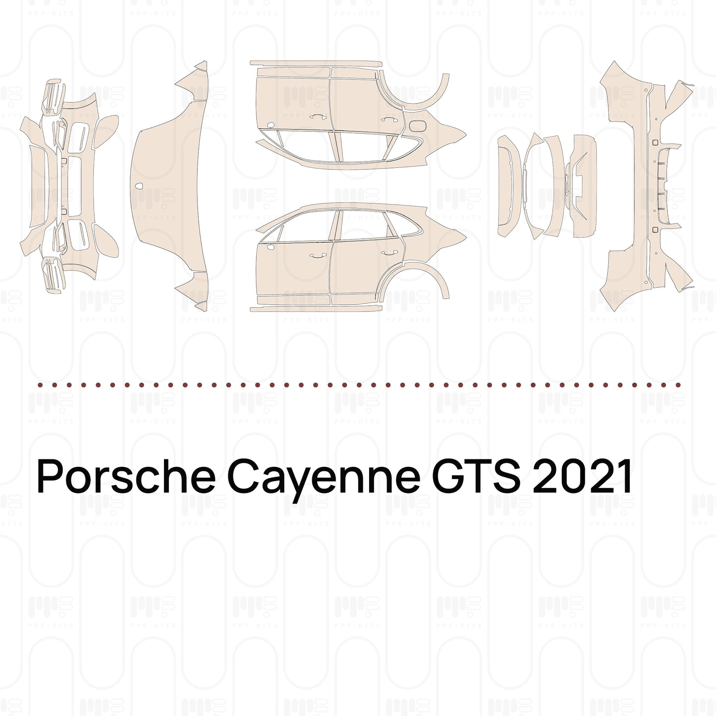 Voorgesneden PPF Porsche Cayenne GTS 2021