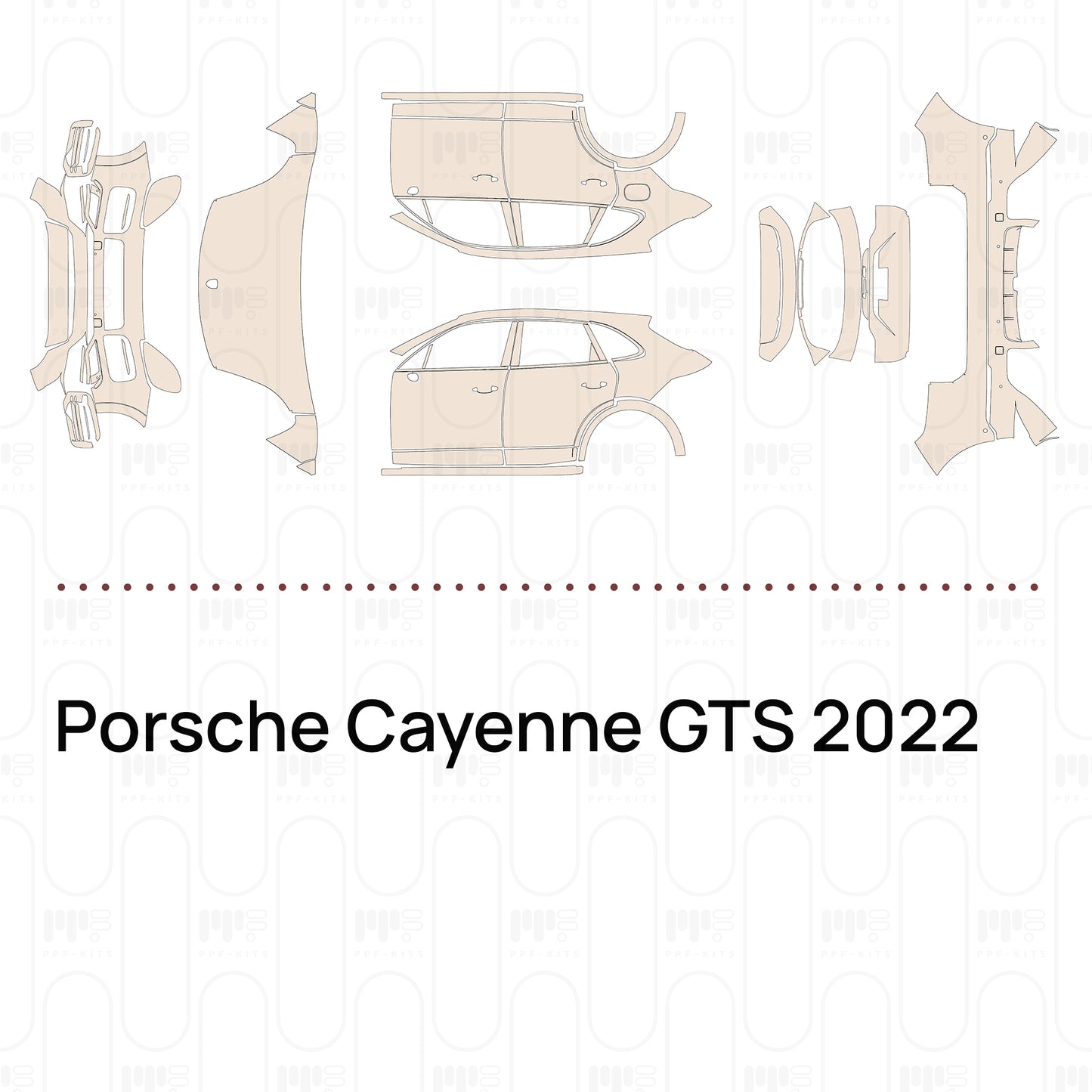Voorgesneden PPF Porsche Cayenne GTS 2022