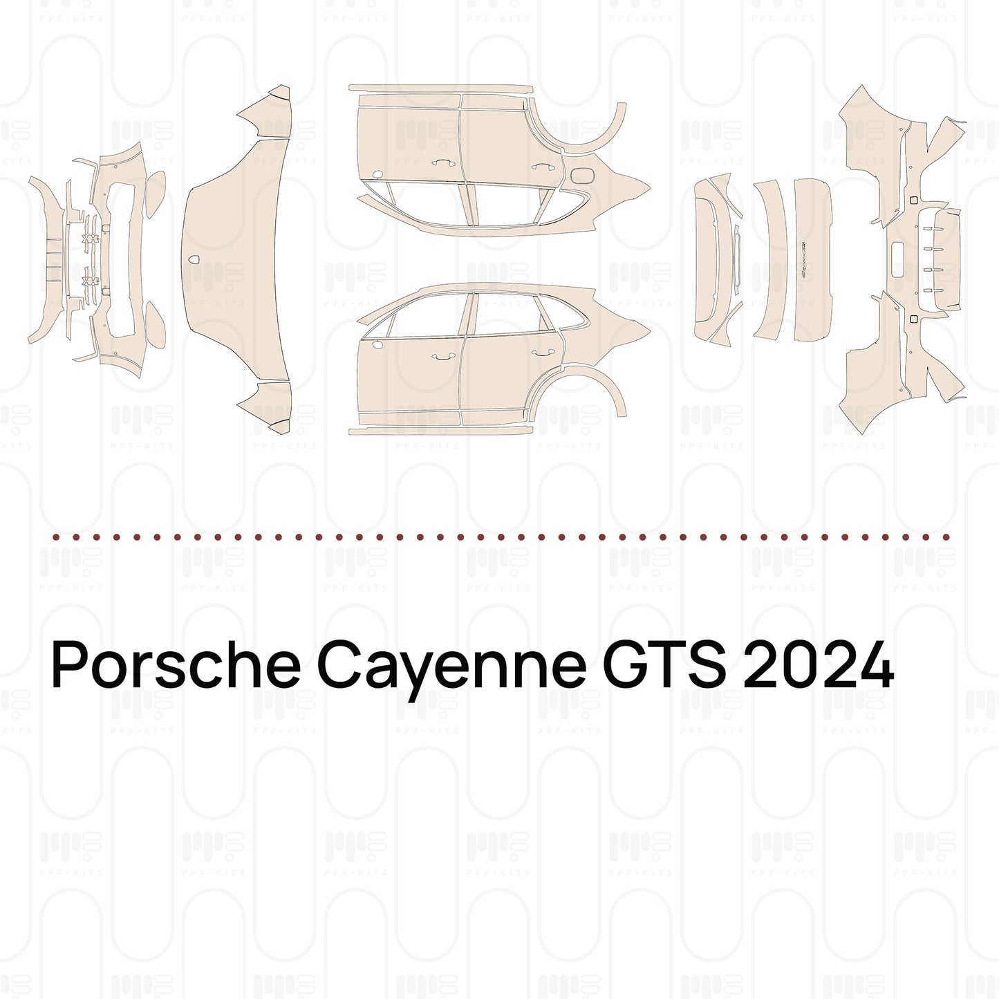 Voorgesneden PPF Porsche Cayenne GTS 2024