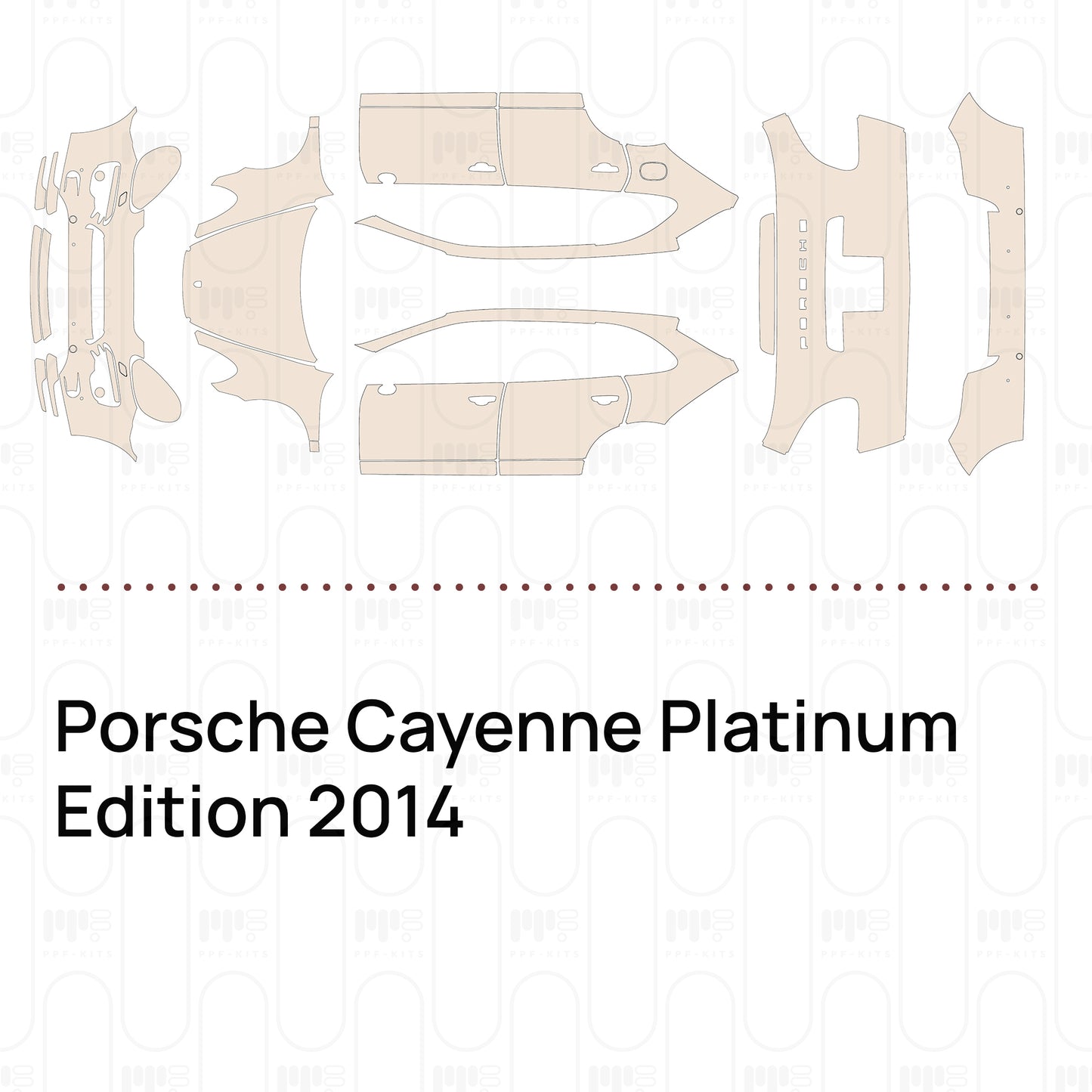 Voorgesneden PPF Porsche Cayenne Platinum Edition 2014