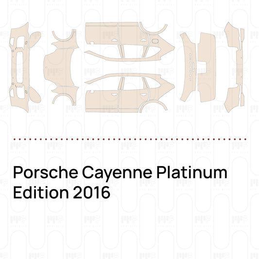 Voorgesneden PPF Porsche Cayenne Platinum Edition 2016