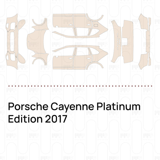 Voorgesneden PPF Porsche Cayenne Platinum Edition 2017