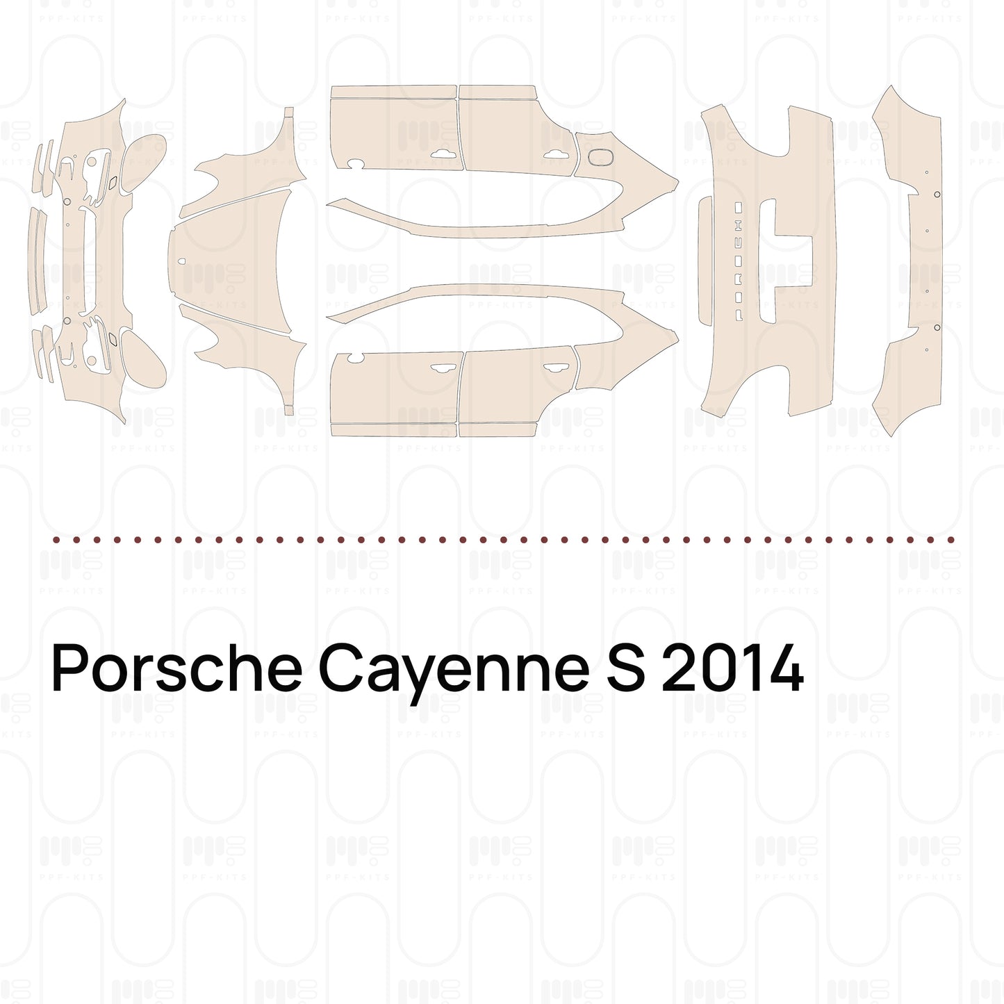 Voorgesneden PPF Porsche Cayenne S 2014