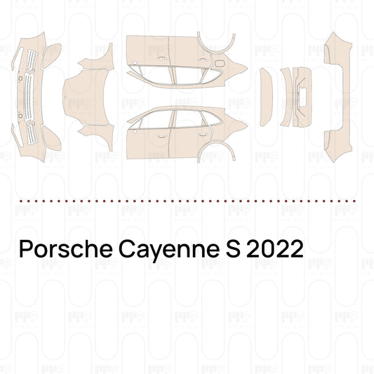 Voorgesneden PPF Porsche Cayenne S 2022