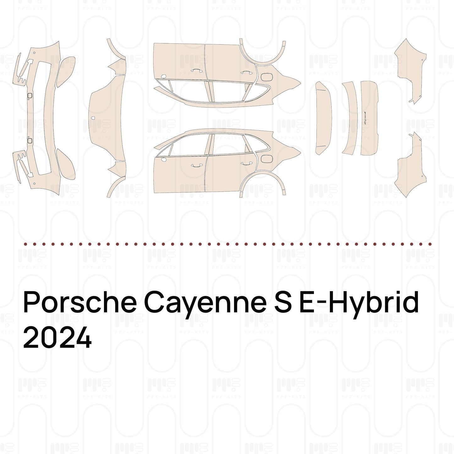 Voorgesneden PPF Porsche Cayenne S E-Hybrid 2024