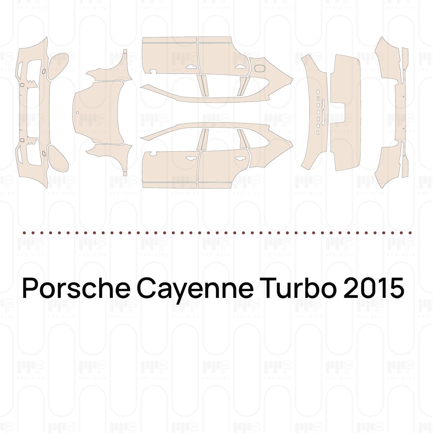 Voorgesneden PPF Porsche Cayenne Turbo 2015