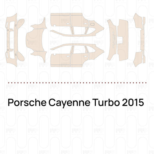 Voorgesneden PPF Porsche Cayenne Turbo 2015