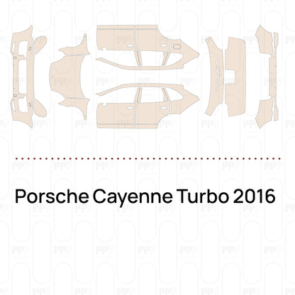 Voorgesneden PPF Porsche Cayenne Turbo 2016