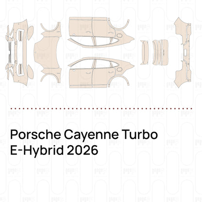 Voorgesneden PPF Porsche Cayenne Turbo E-Hybrid 2026