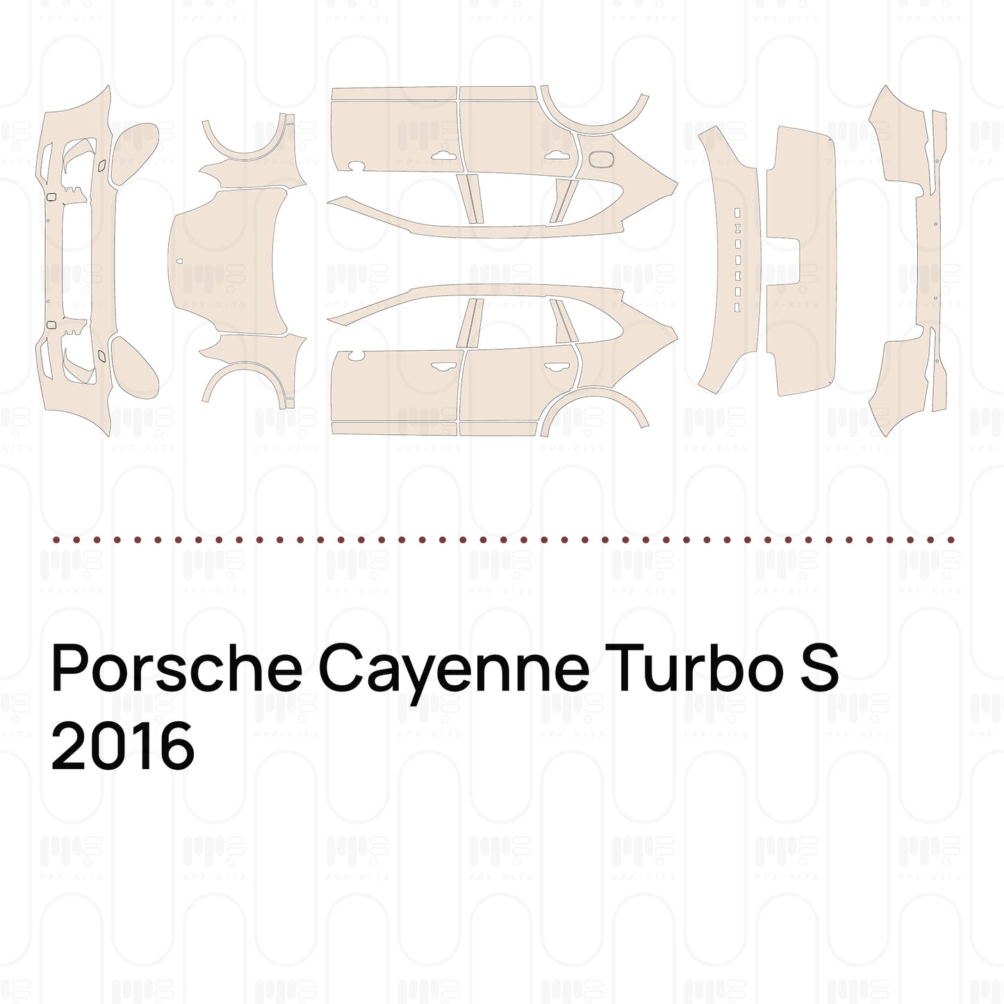 Voorgesneden PPF Porsche Cayenne Turbo S 2016