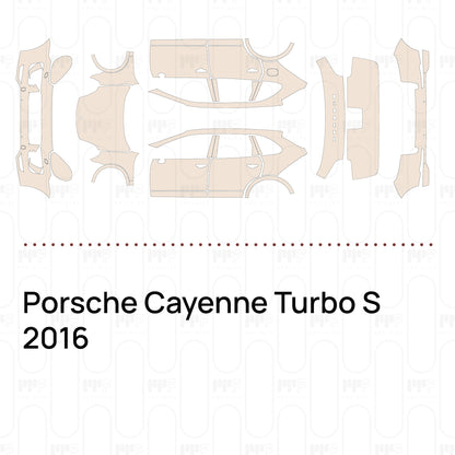 Voorgesneden PPF Porsche Cayenne Turbo S 2016