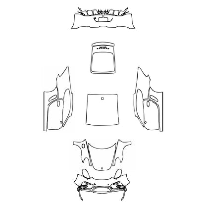 Pre-Cut PPF Porsche Cayman Cayman GTS 2015 - PPF-Kits
