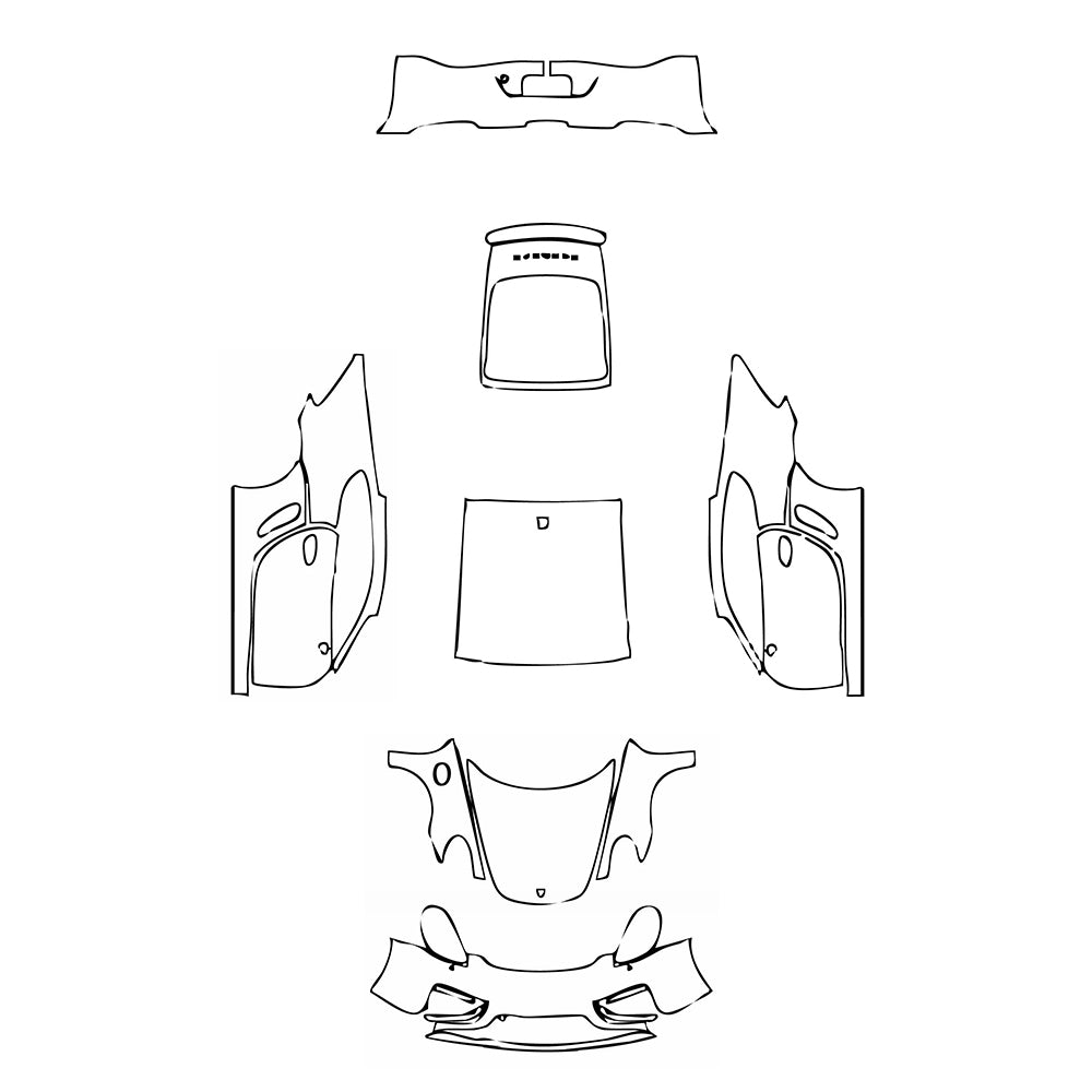 Pre-Cut PPF Porsche Cayman Cayman S 2015 - PPF-Kits