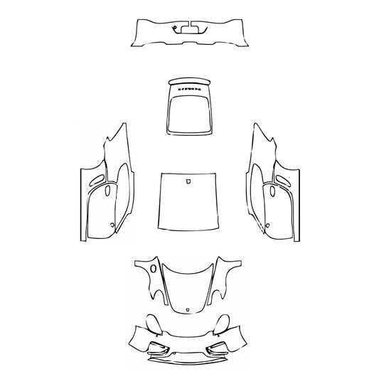 Pre-Cut PPF Porsche Cayman Cayman S 2015 - PPF-Kits