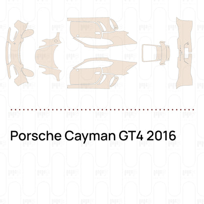 Voorgesneden PPF Porsche Cayman GT4 2016