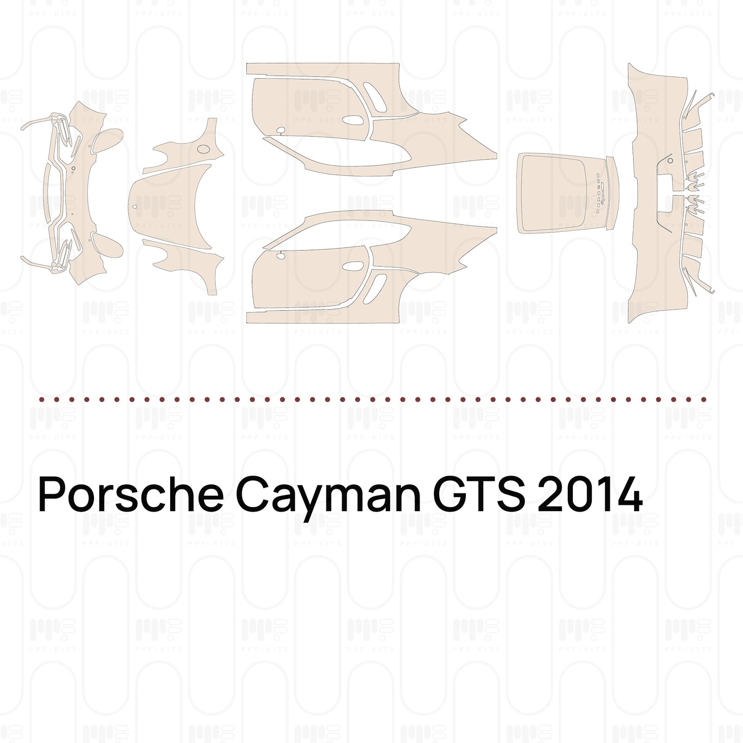 Voorgesneden PPF Porsche Cayman GTS 2014
